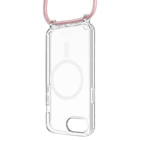 Kryt na mobil FIXED MagPure Neck s růžovou šňůrkou na krk na Apple iPhone 16e průhledný

 obrázek produktu 1 z 1