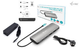 Dokovací stanice i-tec USB-C Metal Nano 2x HDMI, PD 100W + Charger 100W (bundle) 

 obrázek produktu 5 z 5