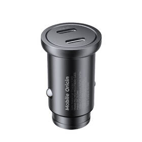 Adaptér do auta Mobile Origin Metal 30W, 2x USB-C černý

 obrázek produktu 1 z 10
