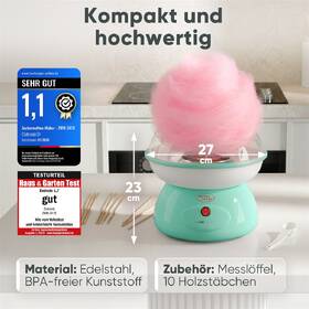 Výrobník cukrové vaty Clatronic ZWM 3478 zelený

 obrázek produktu 10 z 10