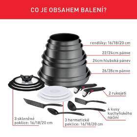 Sada hrnců Tefal L7619402, 20 ks 

 obrázek produktu 6 z 10