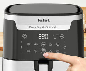 Fritéza horkovzdušná Tefal Easy Fry & Gril XXL EY801D15 černá barva
