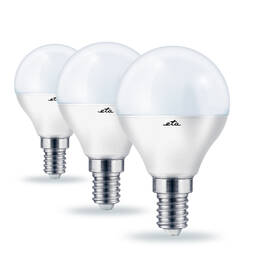 Žárovka LED ETA EKO LEDka mini globe 7W, E14, teplá bílá, 3ks 

 obrázek produktu 2 z 3
