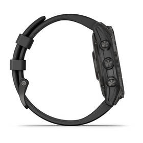 Chytré hodinky Garmin fenix 7 Sapphire Solar - Titan Carbon Gray/Black Silicone Band 

 obrázek produktu 9 z 10