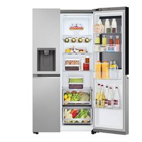 Americká lednice LG GSGV80PYLD stříbrná barva
