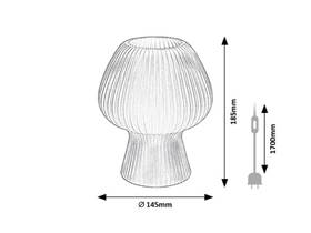 Stolní lampička Rabalux Vinelle 74024 šedá barva
