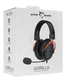 Headset White Shark GORILLA pro PC, PS4/PS5, Xbox, Mac černý/červený

 obrázek produktu 6 z 12