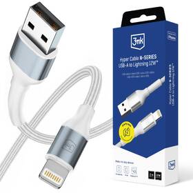 Kabel 3mk Hyper N-SERIES USB/Lightning, 12W, 2m bílý

 obrázek produktu 1 z 1