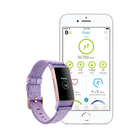 Fitness náramek Fitbit Charge 3 speciální edice (NFC) - Lavender Woven 

 obrázek produktu 3 z 9
