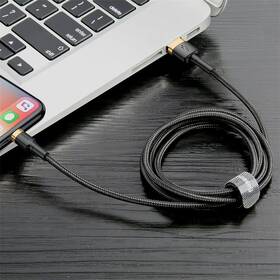 Kabel Baseus Cafule USB/Lightning, 1m černý/zlatý

 obrázek produktu 6 z 10