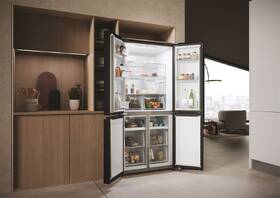 Americká lednice Haier HCR3818ENPT černá barva

