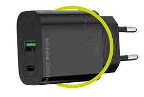 Nabíječka do sítě Mobile Origin PD20W MO12, 1x USB-A, 1x USB-C černá

 obrázek produktu 6 z 14