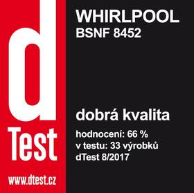 Chladnička s mrazničkou Whirlpool BSNF 8452 OX nerez
