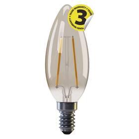 Žárovka LED EMOS Vintage svíčka, 2,1W, E14, teplá bílá 

 obrázek produktu 2 z 6