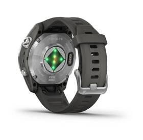 Chytré hodinky Garmin fenix 7S Pro Glass Solar - Silver / Black Silicone Band 

 obrázek produktu 7 z 9