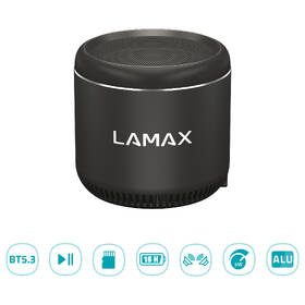Přenosný reproduktor LAMAX Sphere2 Mini, USB-C černý

 obrázek produktu 2 z 6