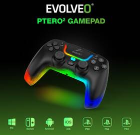 Gamepad Evolveo Ptero2, PC, PS3/4/5, iOS, Android, Switch černý

 obrázek produktu 13 z 13