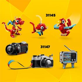 Stavebnice LEGO® Creator 3 v 1 31146 Náklaďák s plochou korbou a helikoptéra 

 obrázek produktu 5 z 9