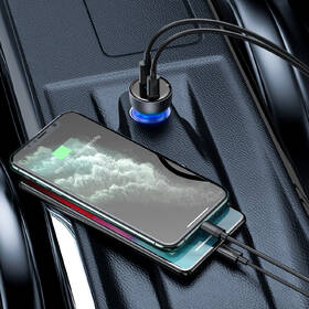Adaptér do auta Baseus 1x USB, 1x USB-C, 65W šedý

 obrázek produktu 6 z 7