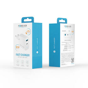 Nabíječka do sítě Forever TC-06-20AC PD QC 1x USB-C, 1x USB, 20W bílá

 obrázek produktu 3 z 3