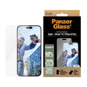 Tvrzené sklo PanzerGlass Classic Fit na Apple iPhone 16 Plus 

 obrázek produktu 1 z 4