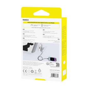 Kabel Baseus Silky USB-C/Lightning, 20W, 1m černý

 obrázek produktu 5 z 5