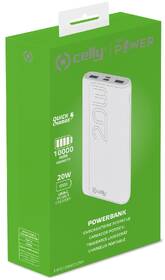 Powerbanka Celly USB-A/USB-C 10000 mAh bílá

 obrázek produktu 3 z 3