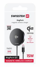 Bezdrátová nabíječka Swissten MagPuck Qi2 1.5 m černá

 obrázek produktu 6 z 6