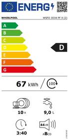 Myčka nádobí Whirlpool WSFO 3O34 PF X nerez
