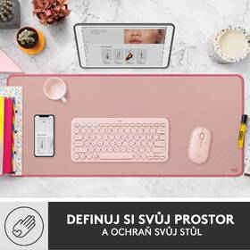 Podložka pod klávesnici a myš Logitech Desk Mat Studio Series. 30 x 70 cm růžová

 obrázek produktu 8 z 11