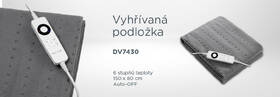 Vyhřívací prostěradlo Concept DV7430 150x80 cm šedá

 obrázek produktu 11 z 12