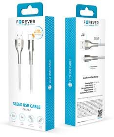 Kabel Forever Sleek USB/USB-C, 3 A, 1 m bílý

 obrázek produktu 1 z 1