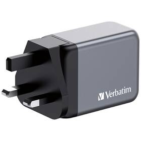 Cestovní adaptér Verbatim GNC-65 GaN 65W, 2x USB-C PD 65W, 1x USB-A QC 3.0 stříbrný

 obrázek produktu 3 z 6