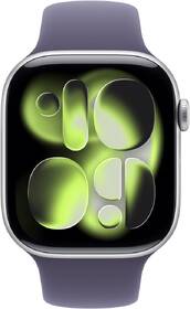 Chytré hodinky Apple GPS 46mm stříbrný hliník - mlžně fialový sportovní řemínek - S/M 

 obrázek produktu 1 z 7