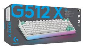 Klávesnice Logitech G512 X 75, US INTL layout, Tactile bílá

 obrázek produktu 8 z 9