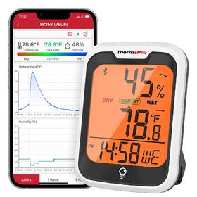Teploměr ThermoPro TP-358 BT bílý

 obrázek produktu 1 z 4