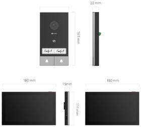 Dveřní videotelefon EZVIZ HP7 2-Family Kit černý

 obrázek produktu 1 z 1