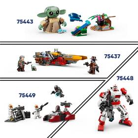 Stavebnice LEGO® Star Wars™ 75436 Mandalorian a Grogu a spídrová motorka 

 obrázek produktu 6 z 9