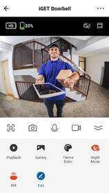 Videozvonek iGET HOME Doorbell DS1 + Chime CHS1 bílá barva
