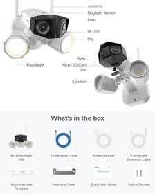 IP kamera Reolink Duo Floodlight Wi-Fi bílá barva
