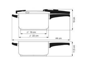Sada hrnců Kolimax COMFORT BLACK 6 l + 4 l nerez

 obrázek produktu 2 z 2