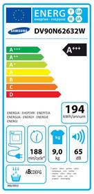 Sušička prádla Samsung DV90N62632W/ZE bílá

 obrázek produktu 1 z 10