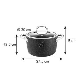 Hrnec s poklicí Tescoma 20 cm, 3 l 

 obrázek produktu 1 z 3