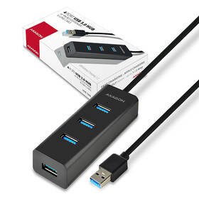 USB Hub Axagon USB / 4x USB 3.0, 1,2 m černý

 obrázek produktu 8 z 8