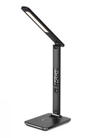 Stolní LED lampička IMMAX Kingfisher s bezdrátovým nabíjením Qi a USB, 8,5 W černá

 obrázek produktu 3 z 8