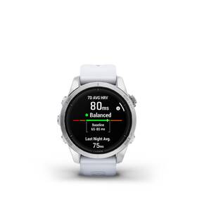 Chytré hodinky Garmin epix Pro (Gen 2) Glass - 42 mm - Silver / Whitestone Silicone Band 

 obrázek produktu 3 z 10