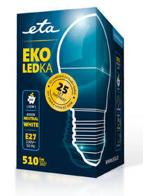 Žárovka LED ETA EKO LEDka mini globe 6W, E27, neutrální bílá 

 obrázek produktu 3 z 3