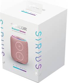 Přenosný reproduktor Sencor SIRIUS 2 MINI růžový

 obrázek produktu 7 z 7
