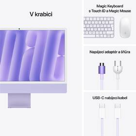 Počítač All In One Apple 24" CTO Sklo s nanotexturou M4 10× CPU 10× GPU, 16 GB, 2 TB - fialový CZ 

 obrázek produktu 8 z 8