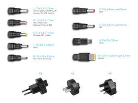Napájecí adaptér Avacom QuickTIP 45W, univerzální, EU/US/UK, 9 konektorů 

 obrázek produktu 2 z 3